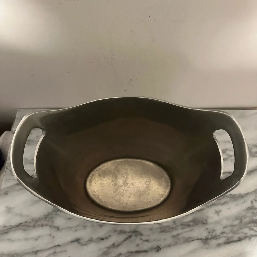 Pottery Barn Barons Silver Ice Bucket wine chiller